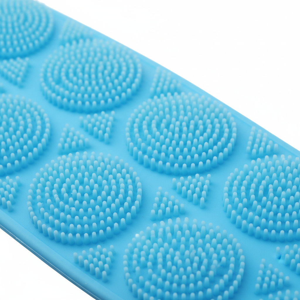 Close-up Light Blue Scrubber Texture