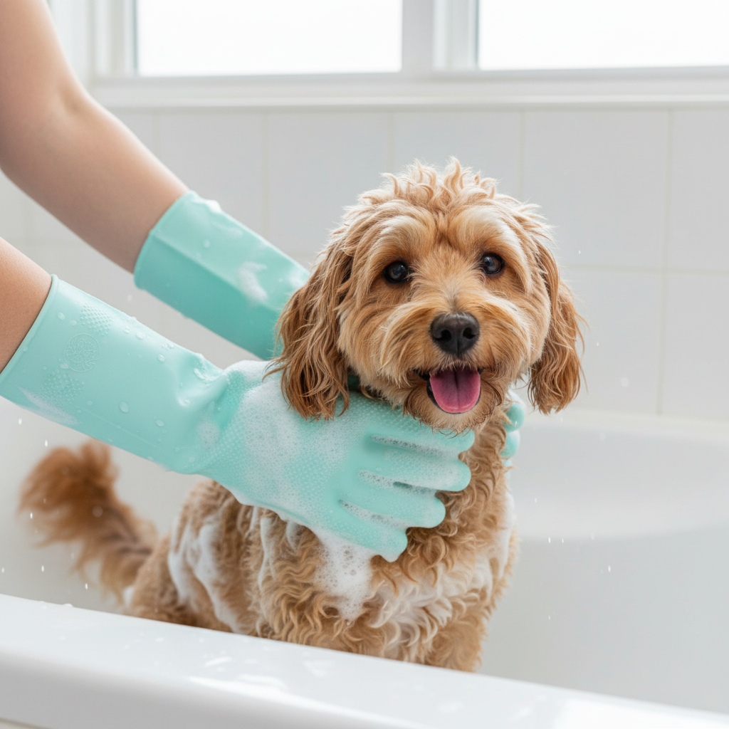 SilkPaw Bath Scrubber Gloves